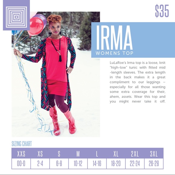 LuLaRoe XXS Irma - Picture 5 of 5